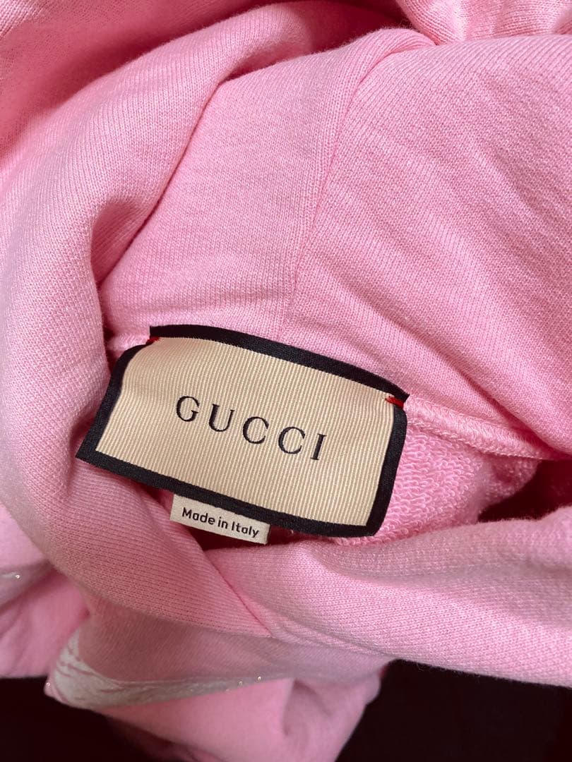 2025年製GUCCI xxsピンクパーカースウェットsnidel adidas