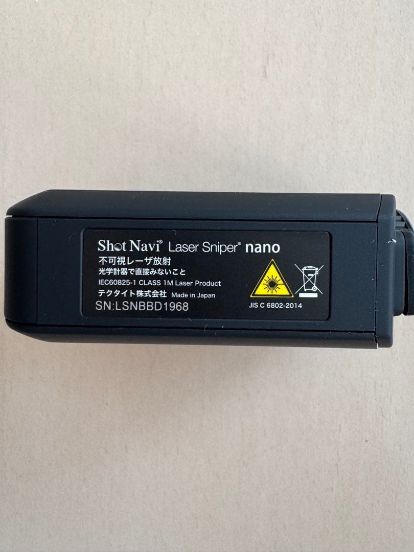 【新品】ショットナビレーザー距離計　ブラック LASERSNIPERNANOWH