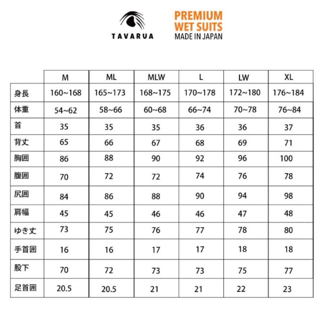 新品　未使用　TAVARUA タバルア ウェットスーツ