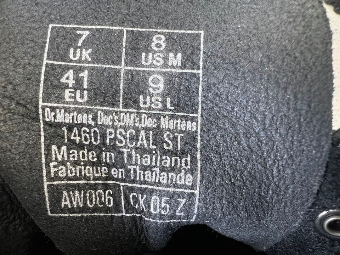 UK7_26cm Dr.Martens PASCAL スエード スチールトゥ