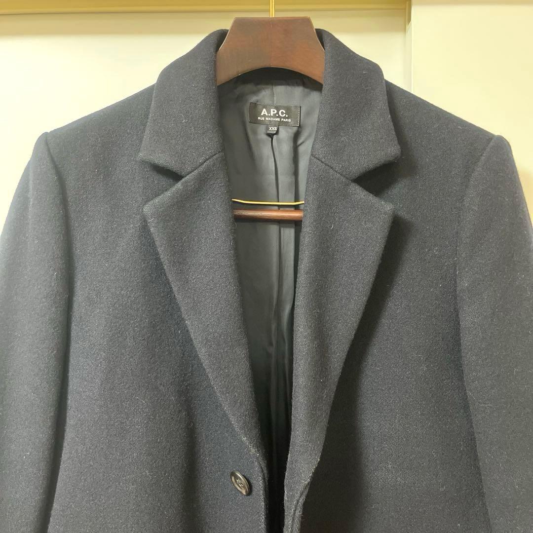 skyrm2019様 A.P.C. シングル ダークネイビー チェスターコート