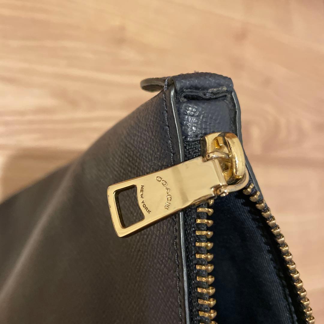 [お値下げ！美品]COACH ネイビー　紺　トートバッグ