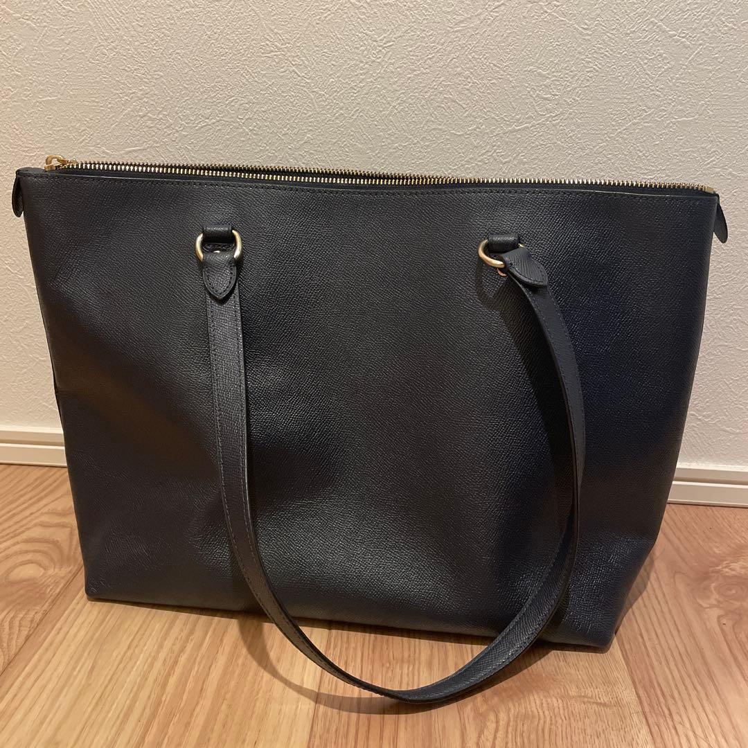 [お値下げ！美品]COACH ネイビー　紺　トートバッグ