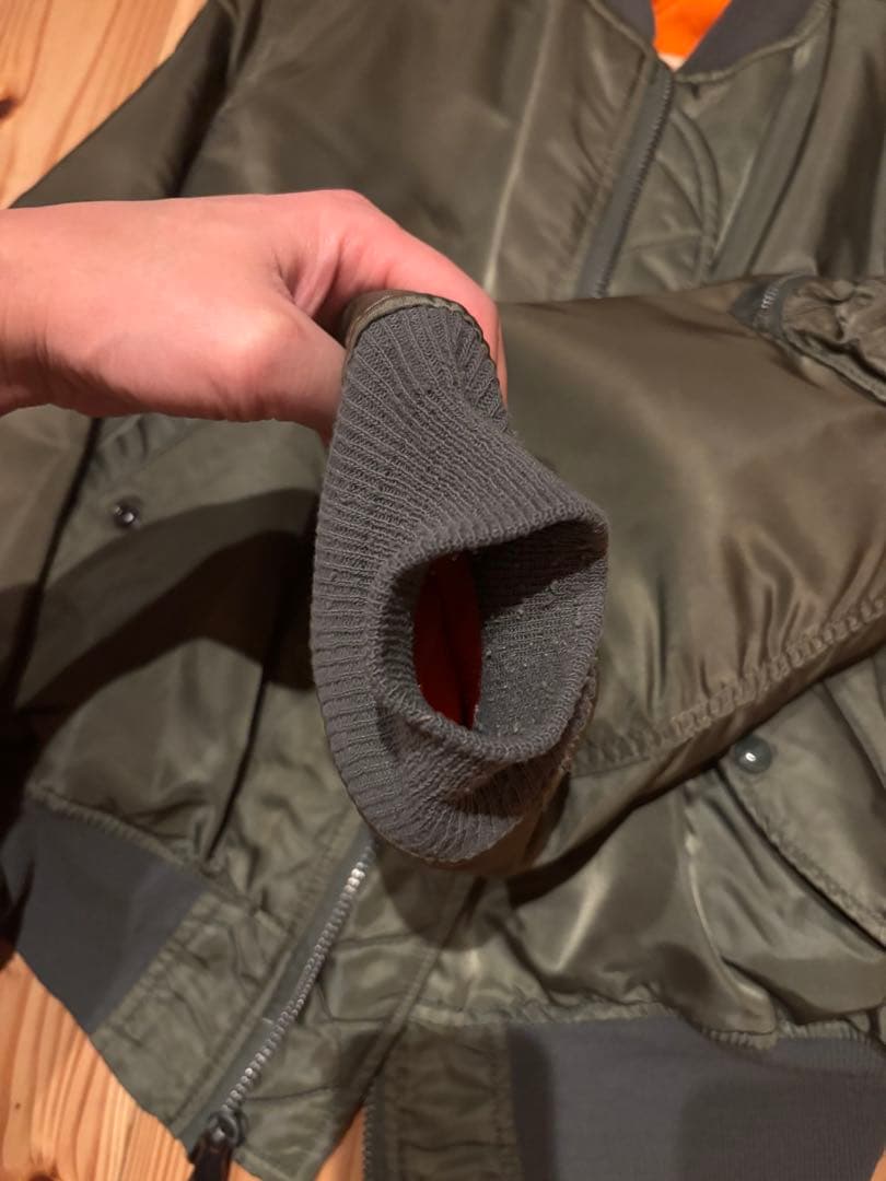 ALPHA MA-1 USA製　Lサイズ