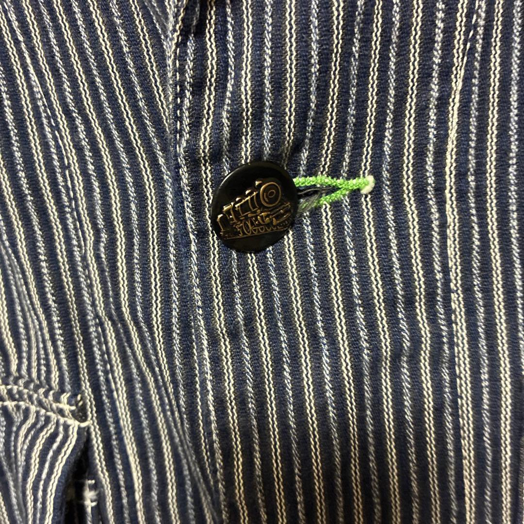 シュガーケーン　596 カバーオール 40サイズ　ストライプ