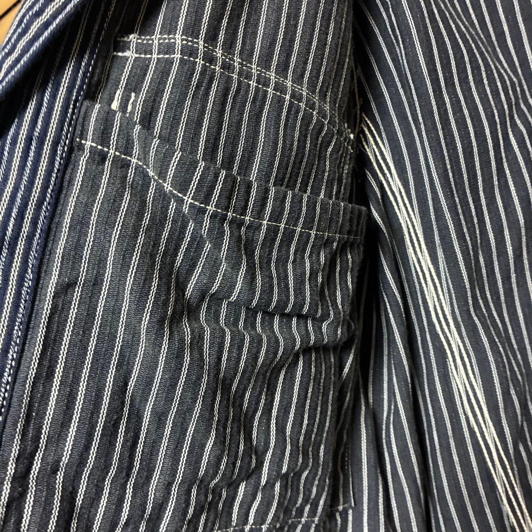 シュガーケーン　596 カバーオール 40サイズ　ストライプ