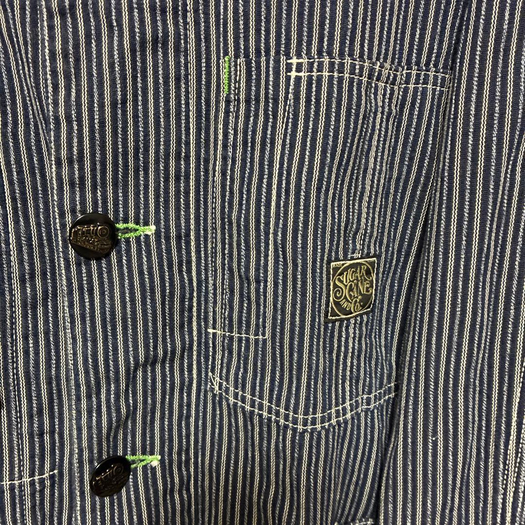 シュガーケーン　596 カバーオール 40サイズ　ストライプ