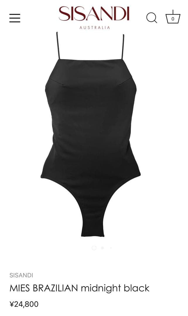 水着・ラッシュガード SISANDI MIES BRAZILIAN midnight black