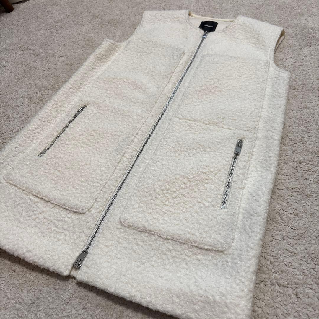 H*h様 美品　セオリー　カーリープードルジレ　ボアベスト