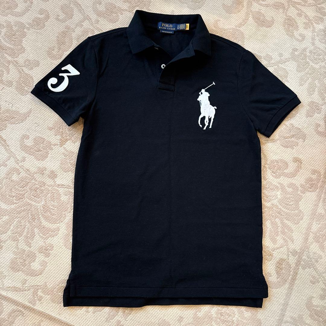 POLO RALPH LAUREN 黒ポロシャツ Sサイズ
