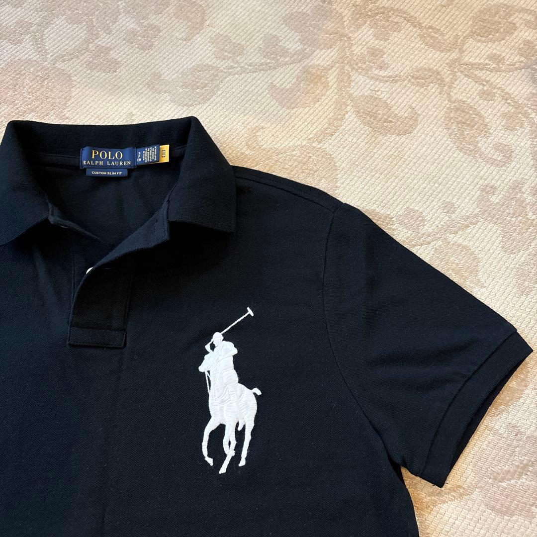 POLO RALPH LAUREN 黒ポロシャツ Sサイズ
