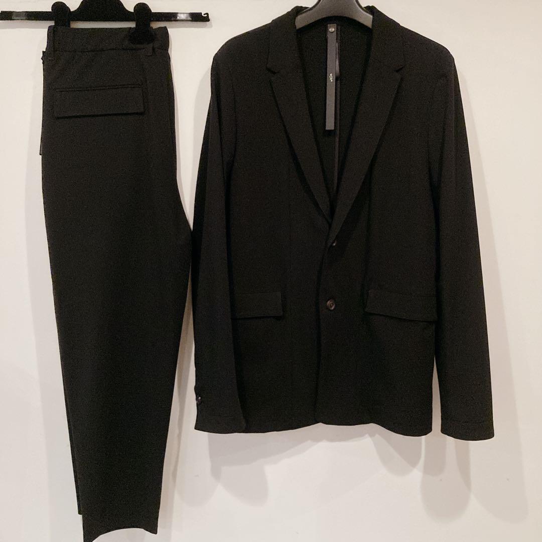 【美品】wjk セットアップ スーツ ジャケット パンツ L 黒 ブラック