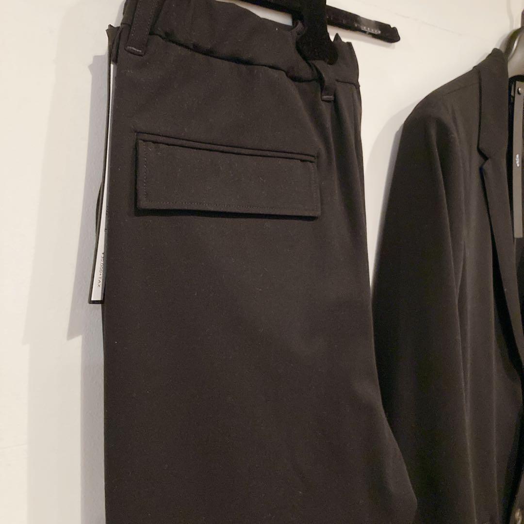 【美品】wjk セットアップ スーツ ジャケット パンツ L 黒 ブラック