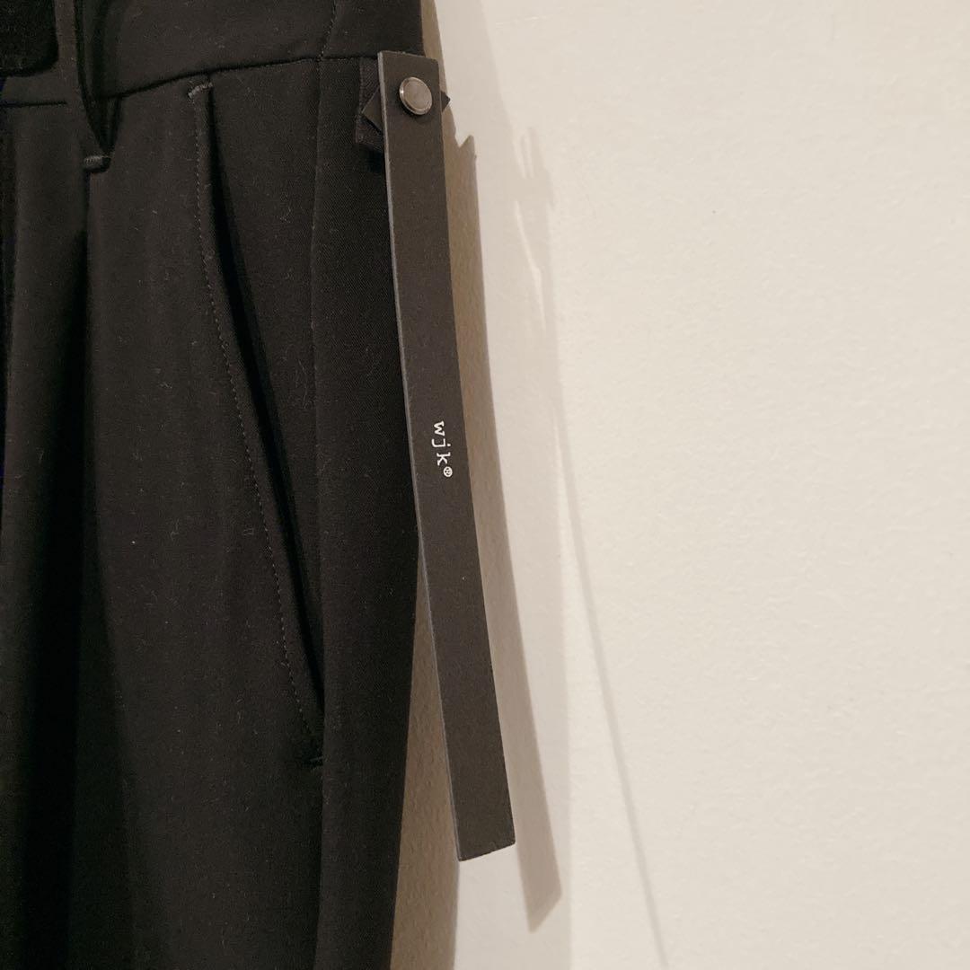 【美品】wjk セットアップ スーツ ジャケット パンツ L 黒 ブラック