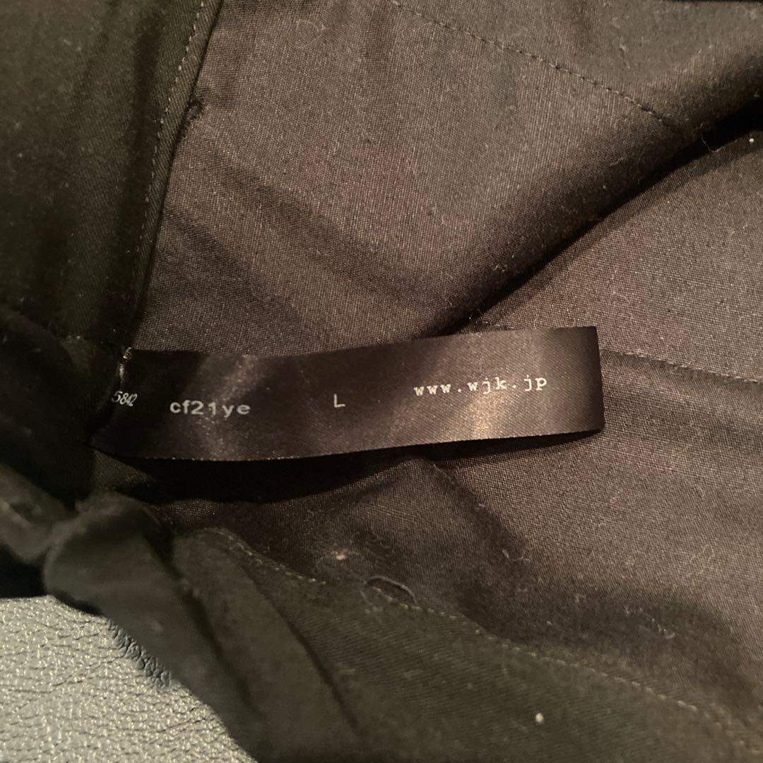 【美品】wjk セットアップ スーツ ジャケット パンツ L 黒 ブラック