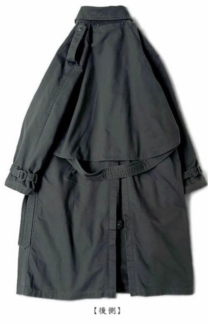 Joie de VivreベリースタイルバイオヴィンテージトレンチコートNavy