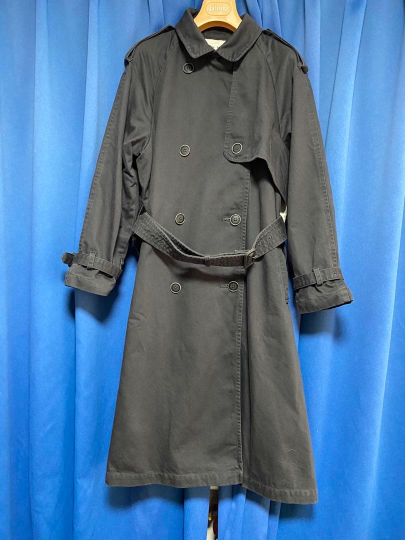 Joie de VivreベリースタイルバイオヴィンテージトレンチコートNavy