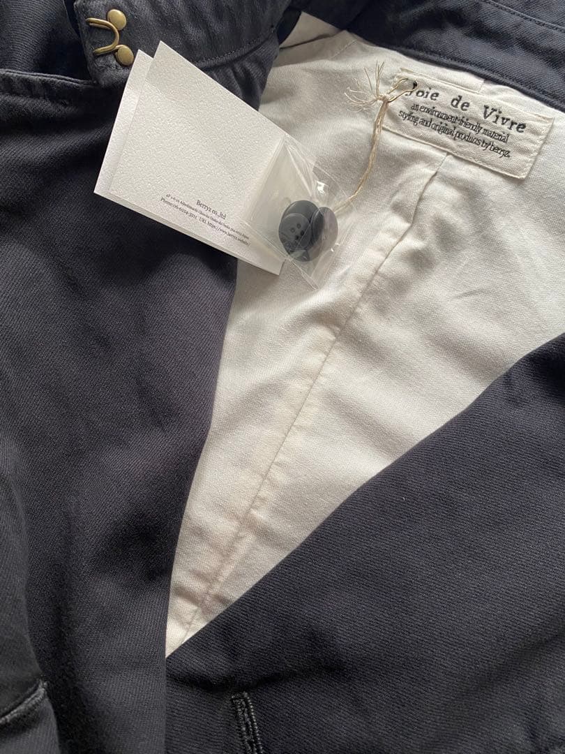 Joie de VivreベリースタイルバイオヴィンテージトレンチコートNavy