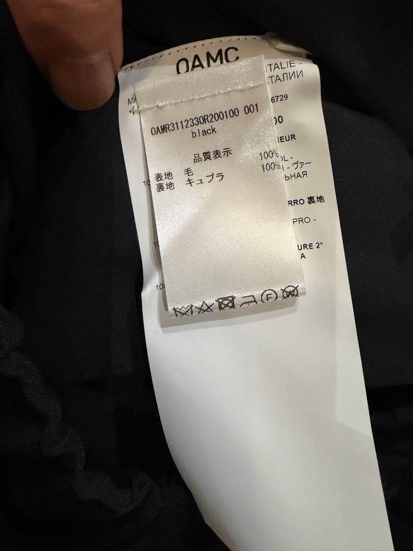 OAMAC 黒 スラックス イージーパンツ　新品未使用自宅保管