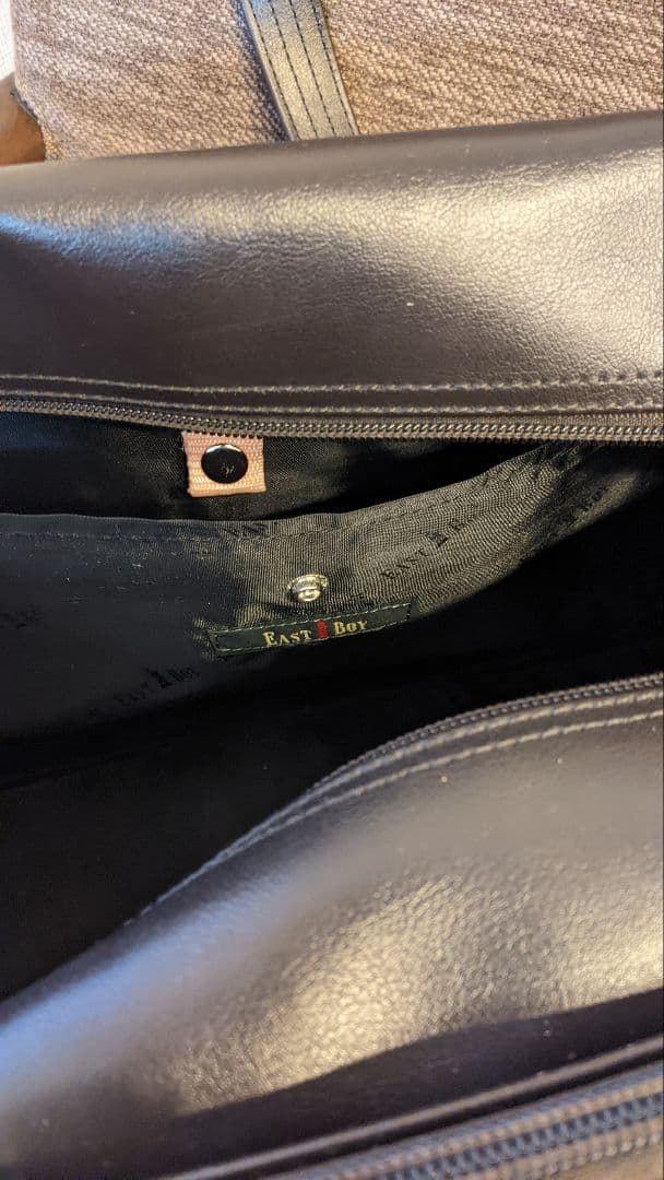 イーストボーイ　スクールバック　ブラウン　ダークブラウン　スクバ　 女神刺繍