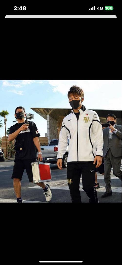 井上尚弥選手着用Mizuno ボクシングウェア セット Lサイズ