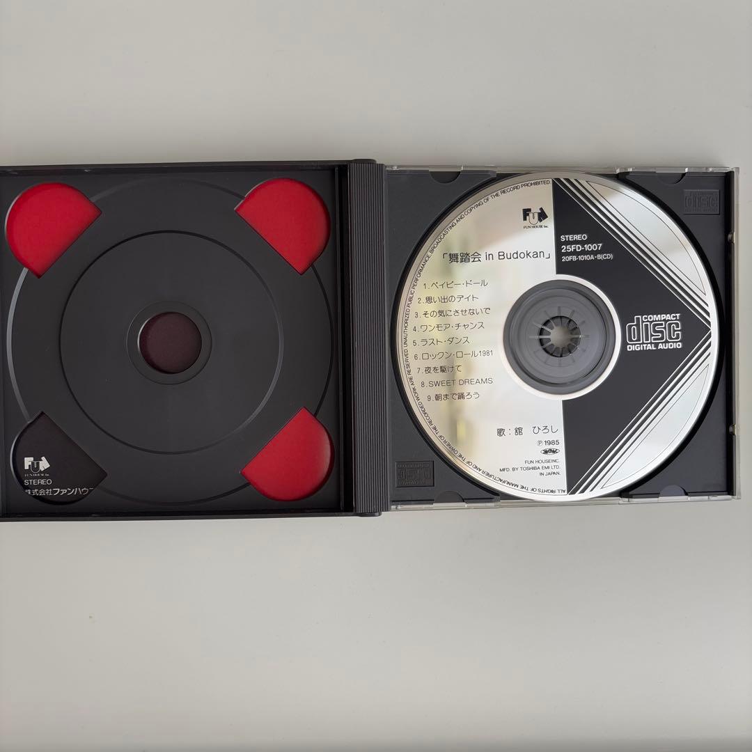 舘ひろし　舞踏会 in BUDOKAN CD