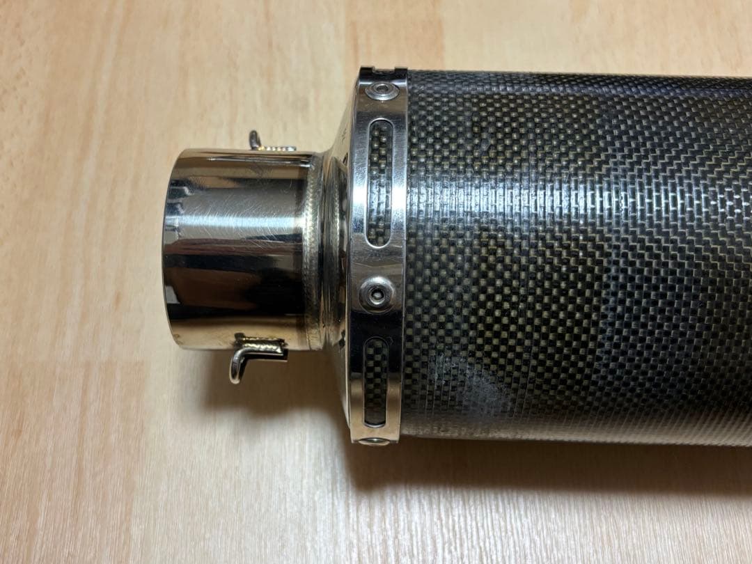 OVER マフラー 汎用 Φ60.5 カーボン 2本出し