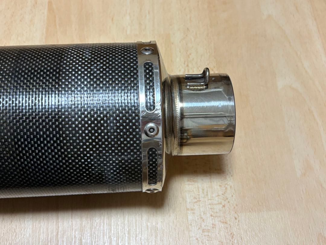 OVER マフラー 汎用 Φ60.5 カーボン 2本出し