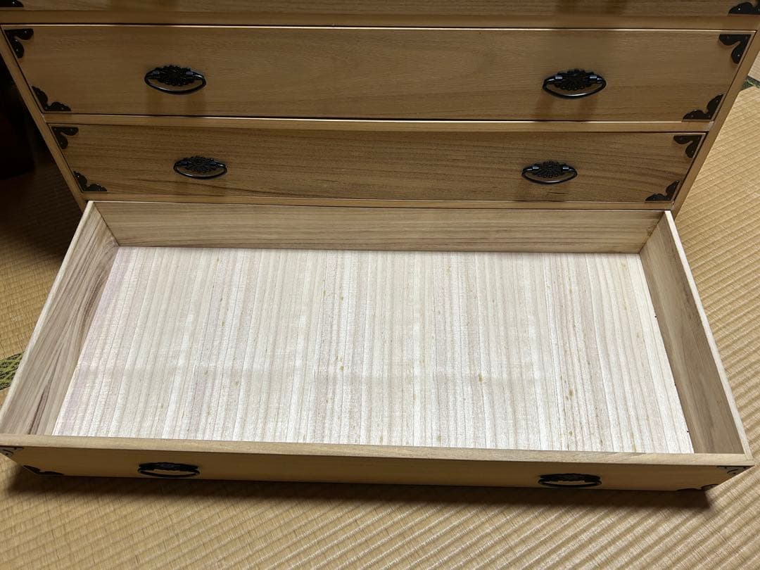 総桐衣装箪笥　7段　桐箪笥　たんす　タンス　引き出し　着物　天然木桐　和
