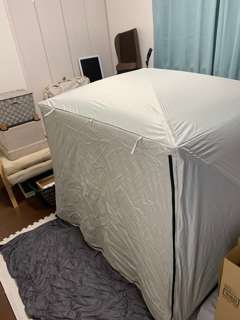 こゆきさま　山善 ポップアップテント ワイド エクルベージュBC