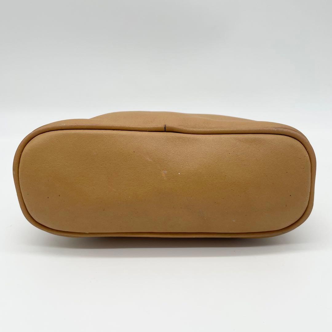 美品　GUCCI バンブー　ミニ　2way ショルダーバッグ　レザー　ベージュ