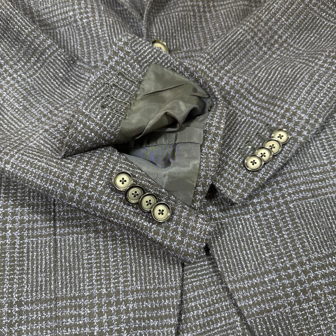 【TAGLIATORE】ネイビー チェック柄 ダカール ジャケット