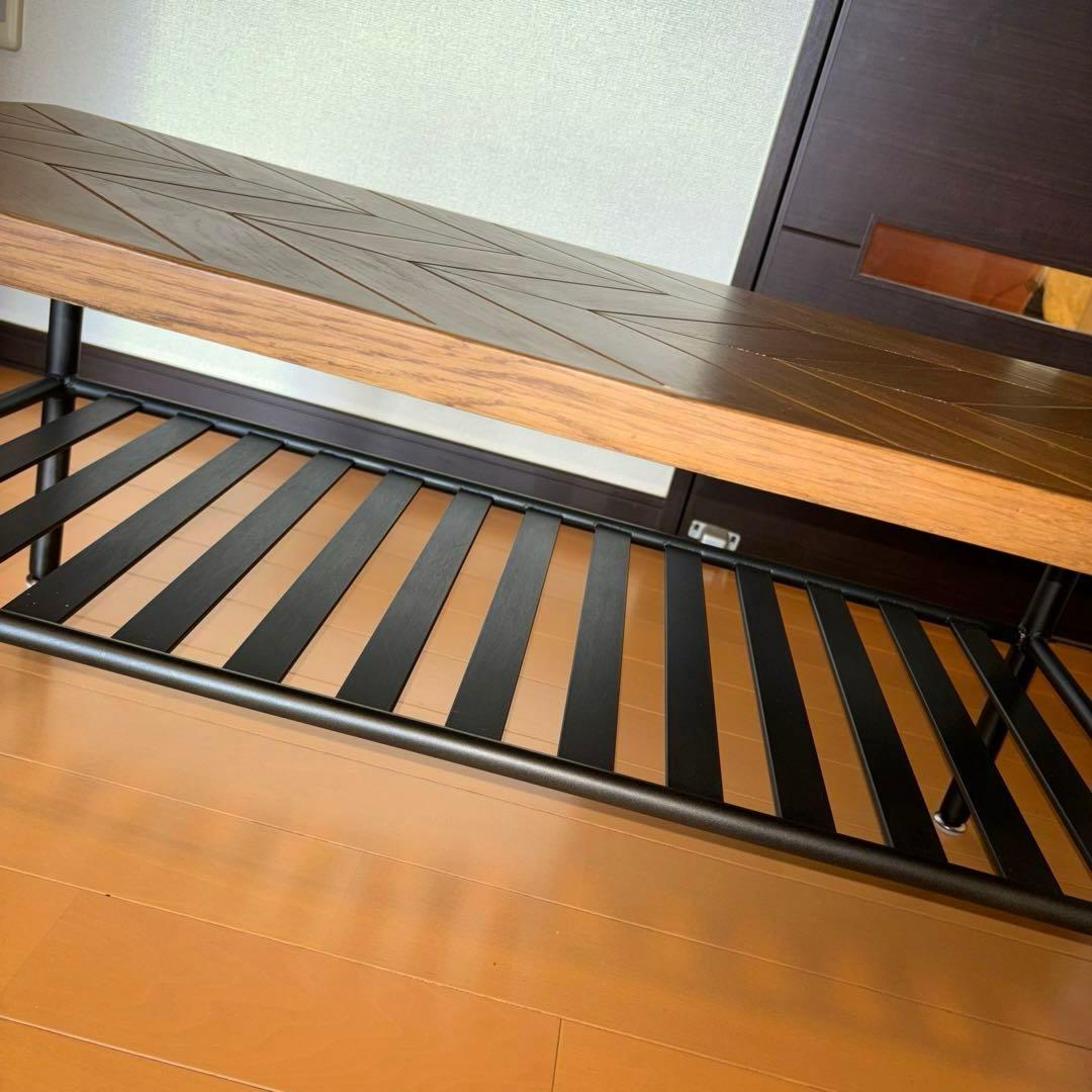 ヘリンボーンデザイン ギネスコーヒーテーブル 幅90cm 関家具