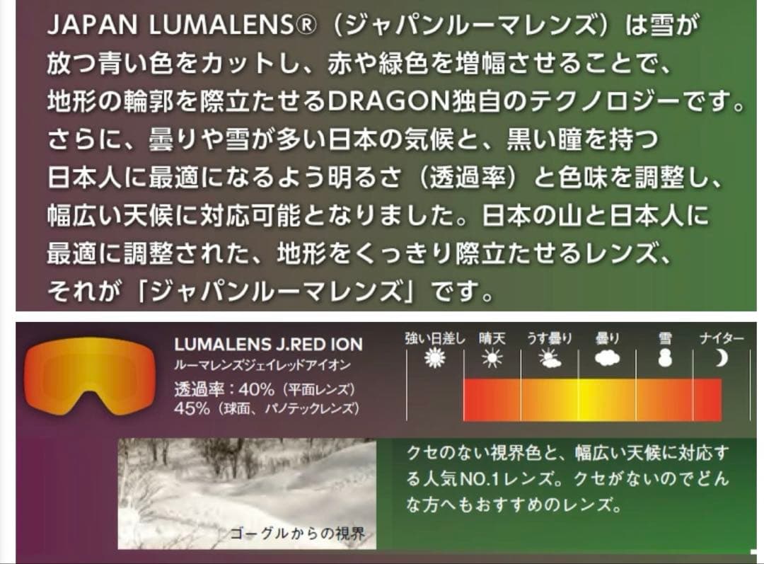DORAGON スノーボード ゴーグル PXV