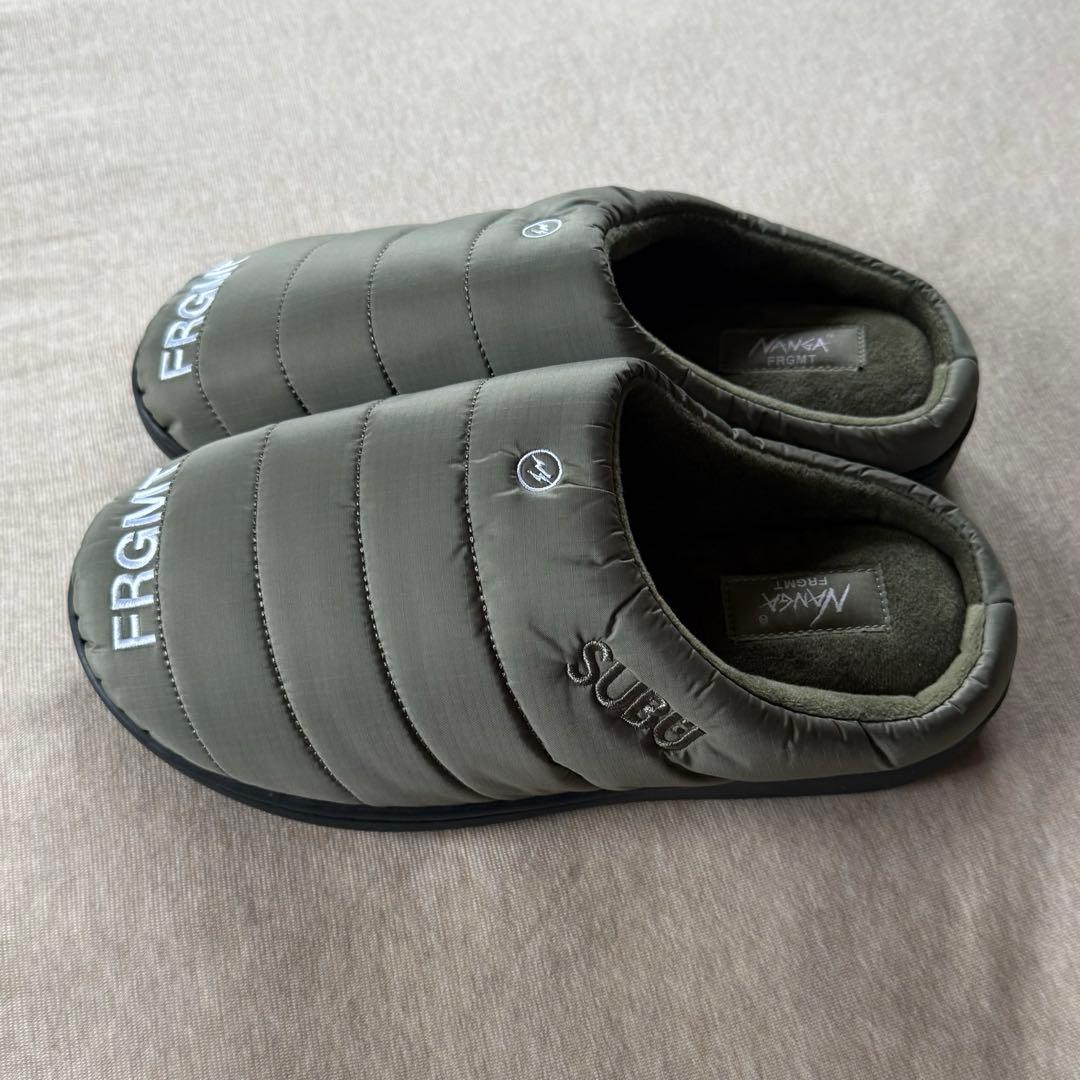 0新品 NANGA FRAGMENT SUBU ウィンター サンダル カーキ