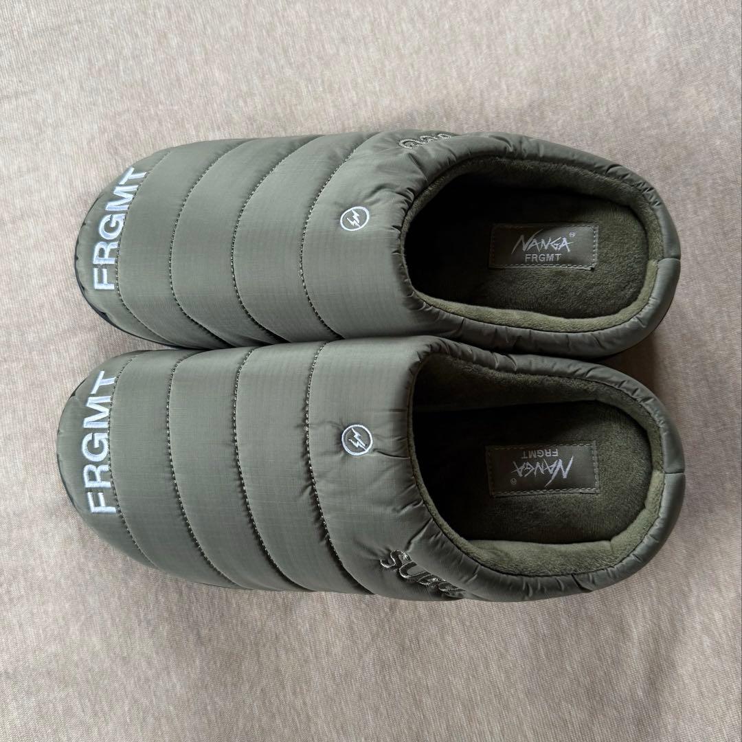 0新品 NANGA FRAGMENT SUBU ウィンター サンダル カーキ