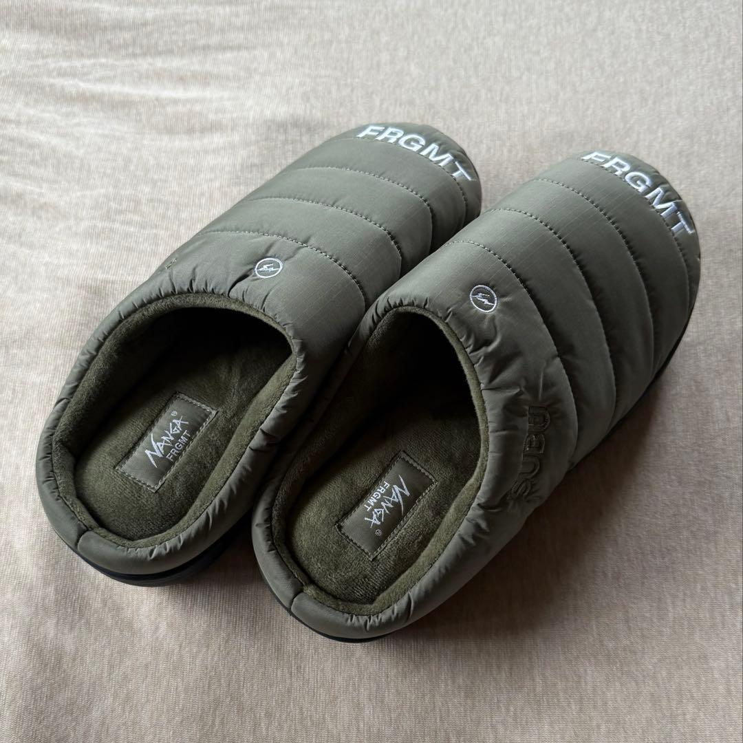 0新品 NANGA FRAGMENT SUBU ウィンター サンダル カーキ