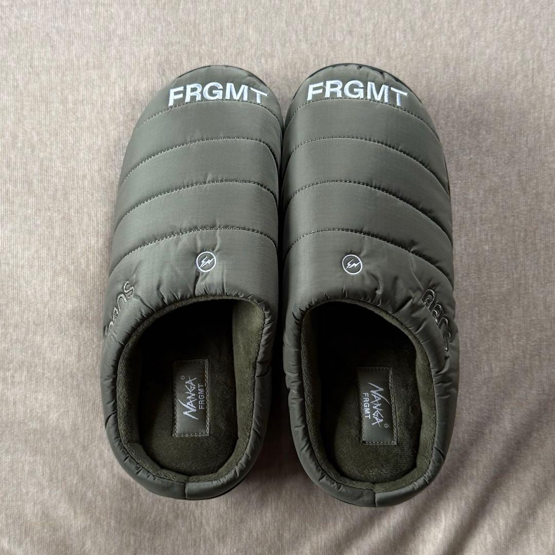 0新品 NANGA FRAGMENT SUBU ウィンター サンダル カーキ