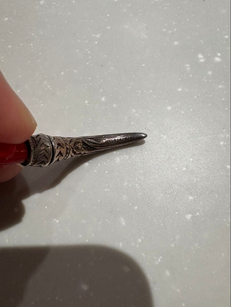 グッチ　アンガーフォレスト　ピアス　シルバー925 赤犬　廃盤品