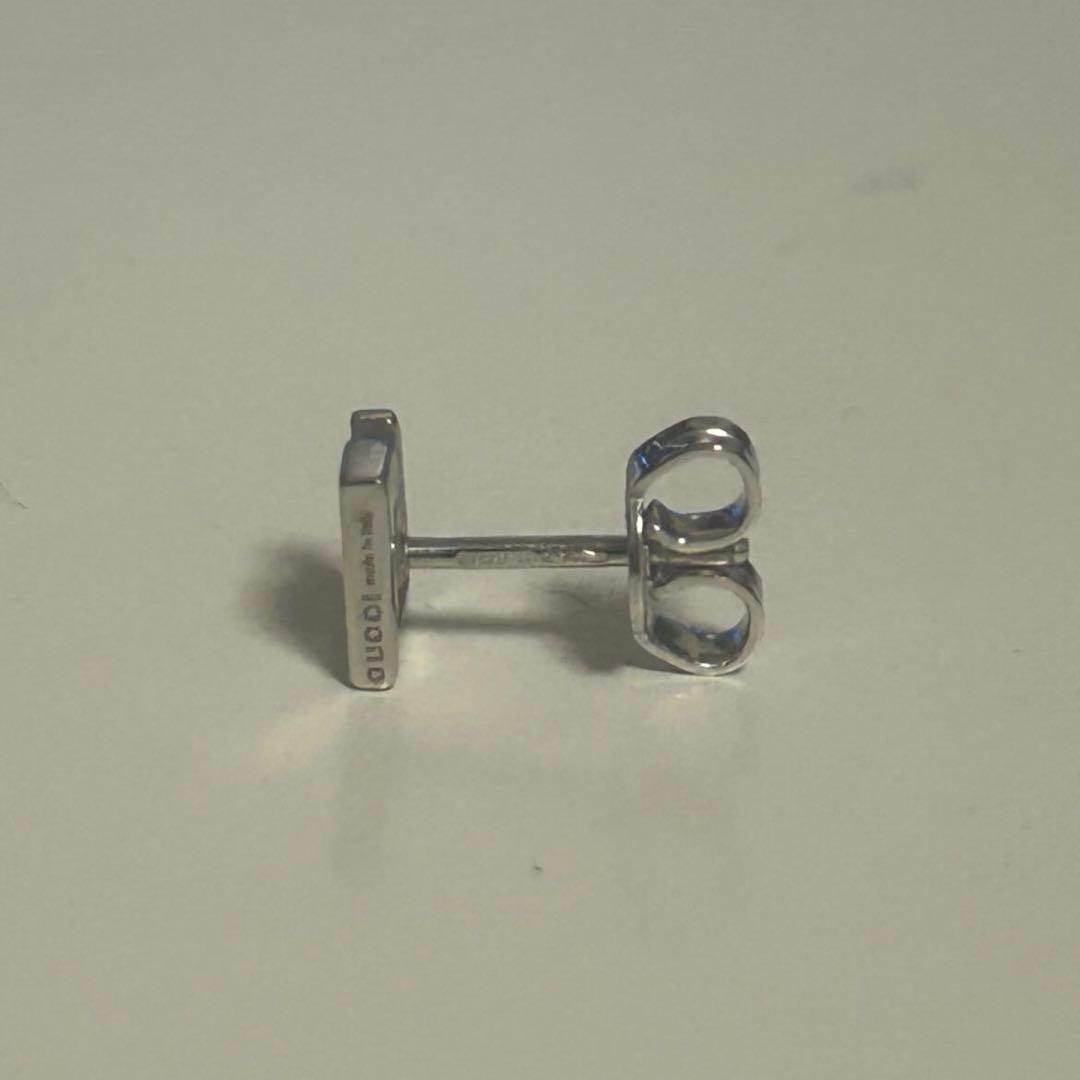 GUCCI ピアス 片方 ホワイトゴールド