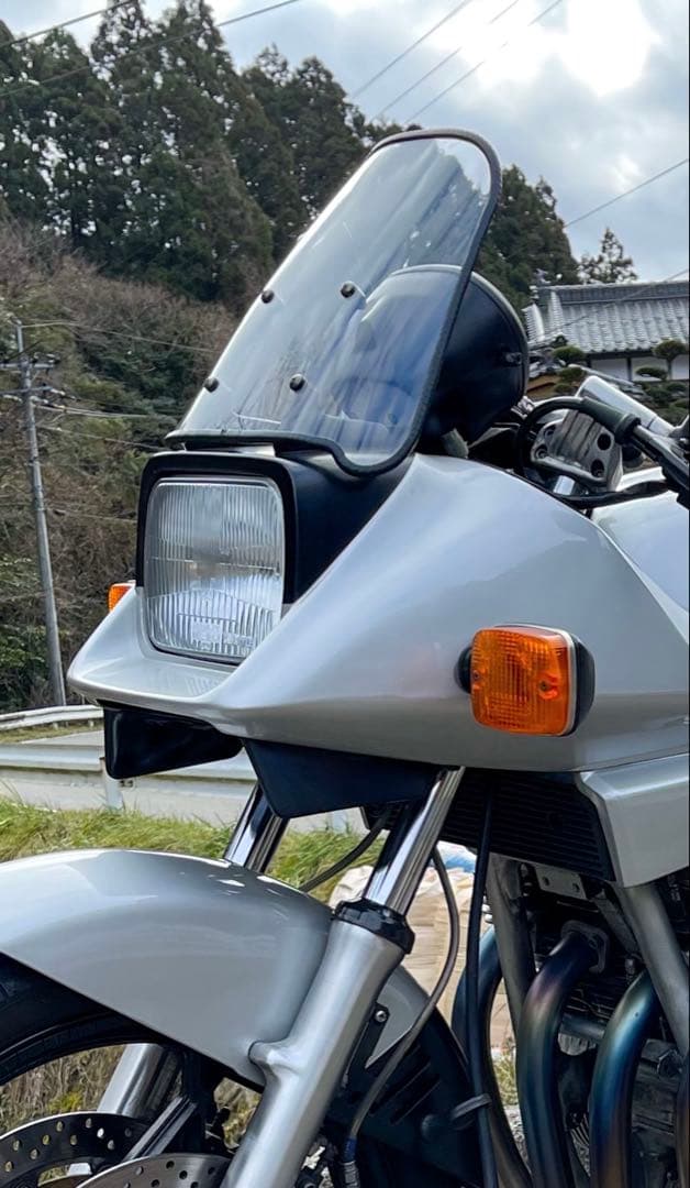 アクリポイント GSX1100Sカタナ用 クリアスクリーン 黒モール付 新品