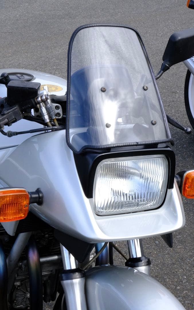 アクリポイント GSX1100Sカタナ用 クリアスクリーン 黒モール付 新品