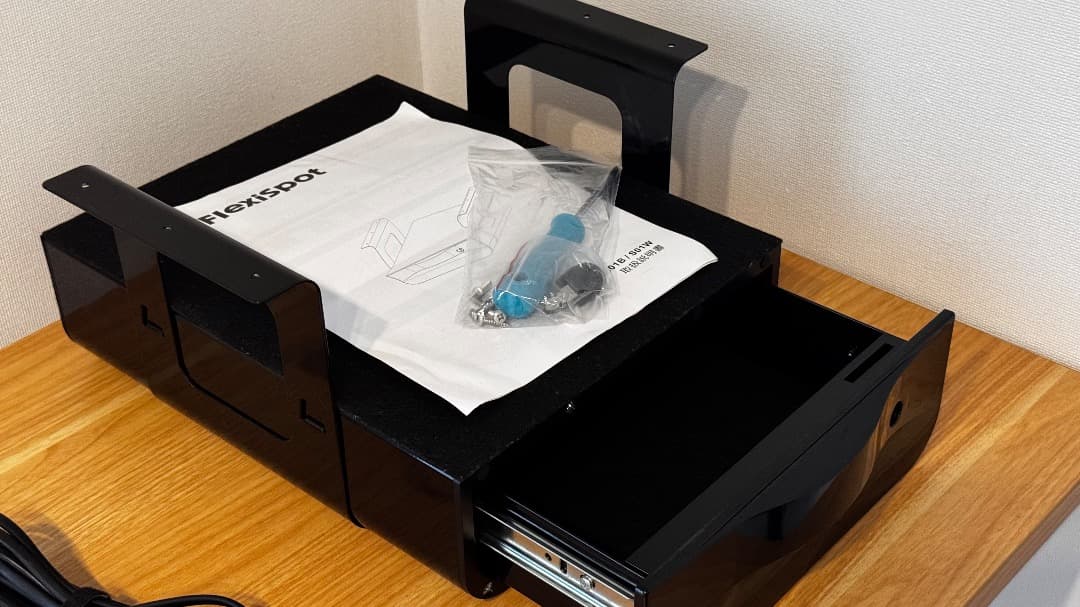 FLEXISPOT EF1 120×60cm 電動昇降デスク 専用引き出し付き