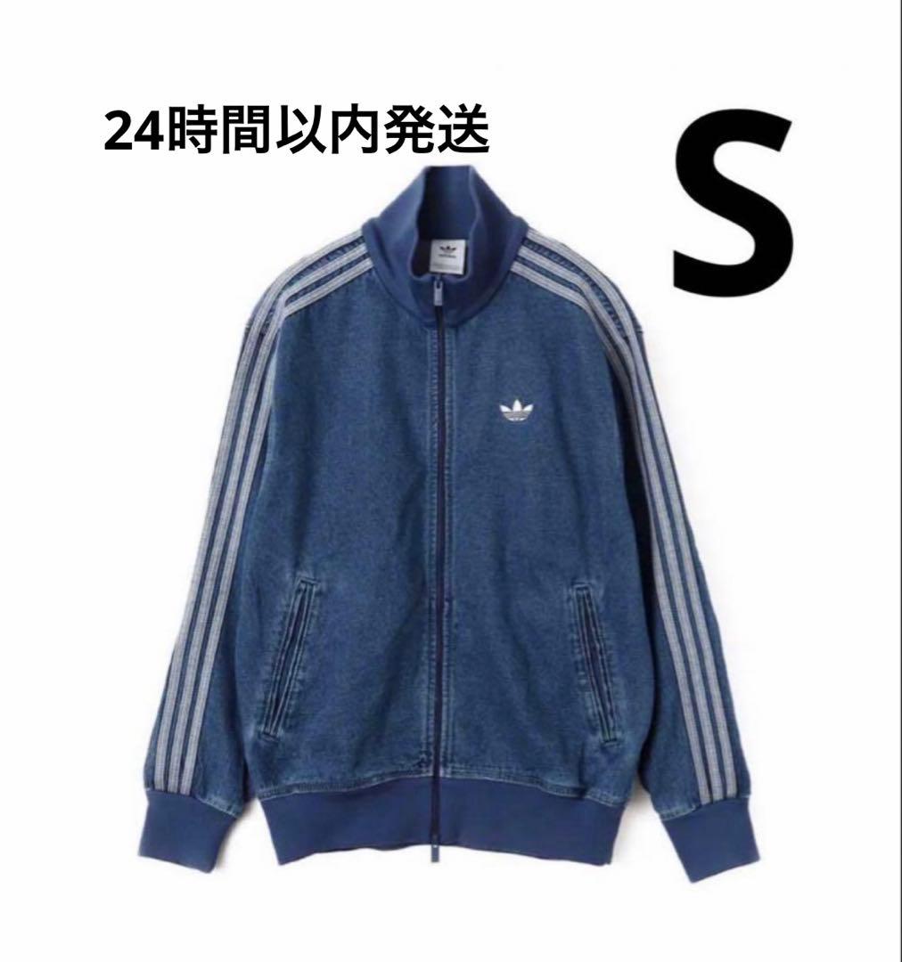 adidas 新品Sブルーアディカラー デニム ファイヤーバード トラックトップ