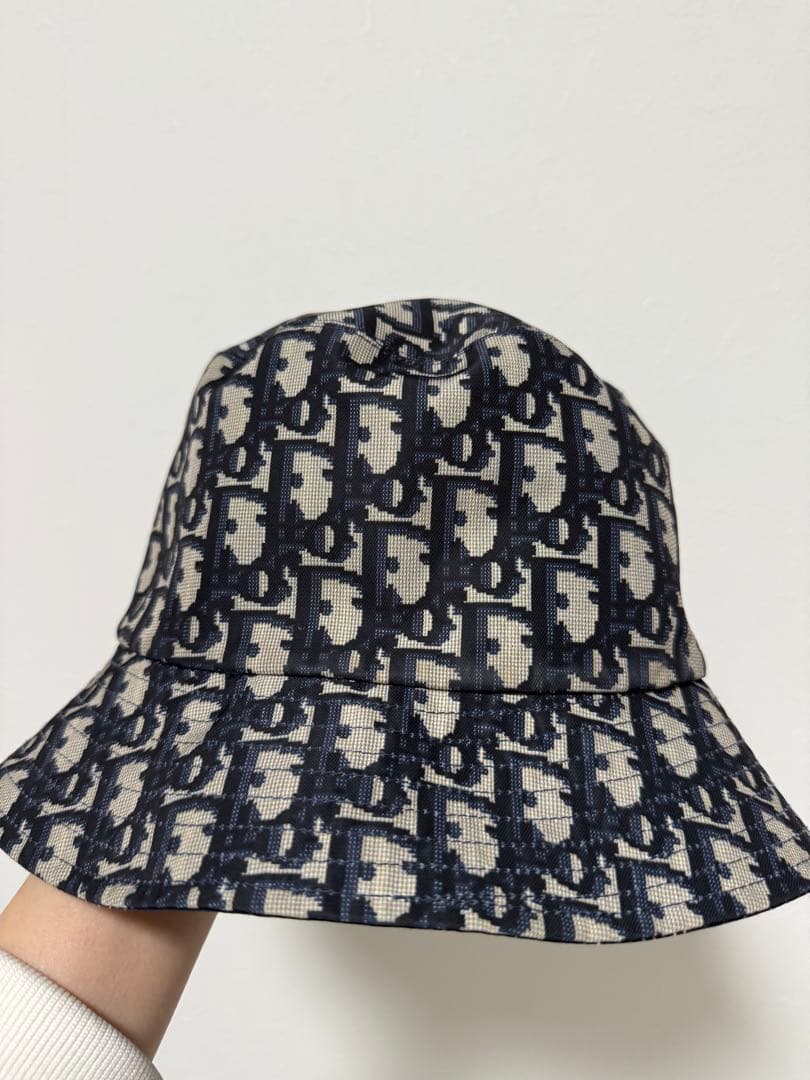 美品！【Dior】バケットハット　バケハ　ネイビー