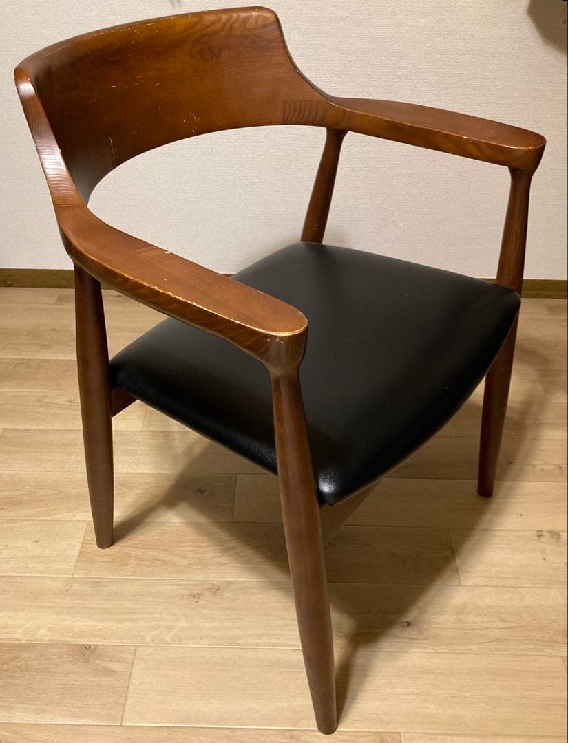 ミッドセンチュリー風 アームチェア 黒