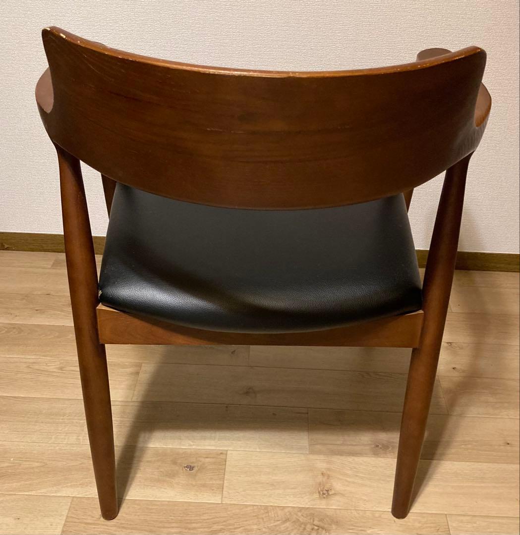 ミッドセンチュリー風 アームチェア 黒