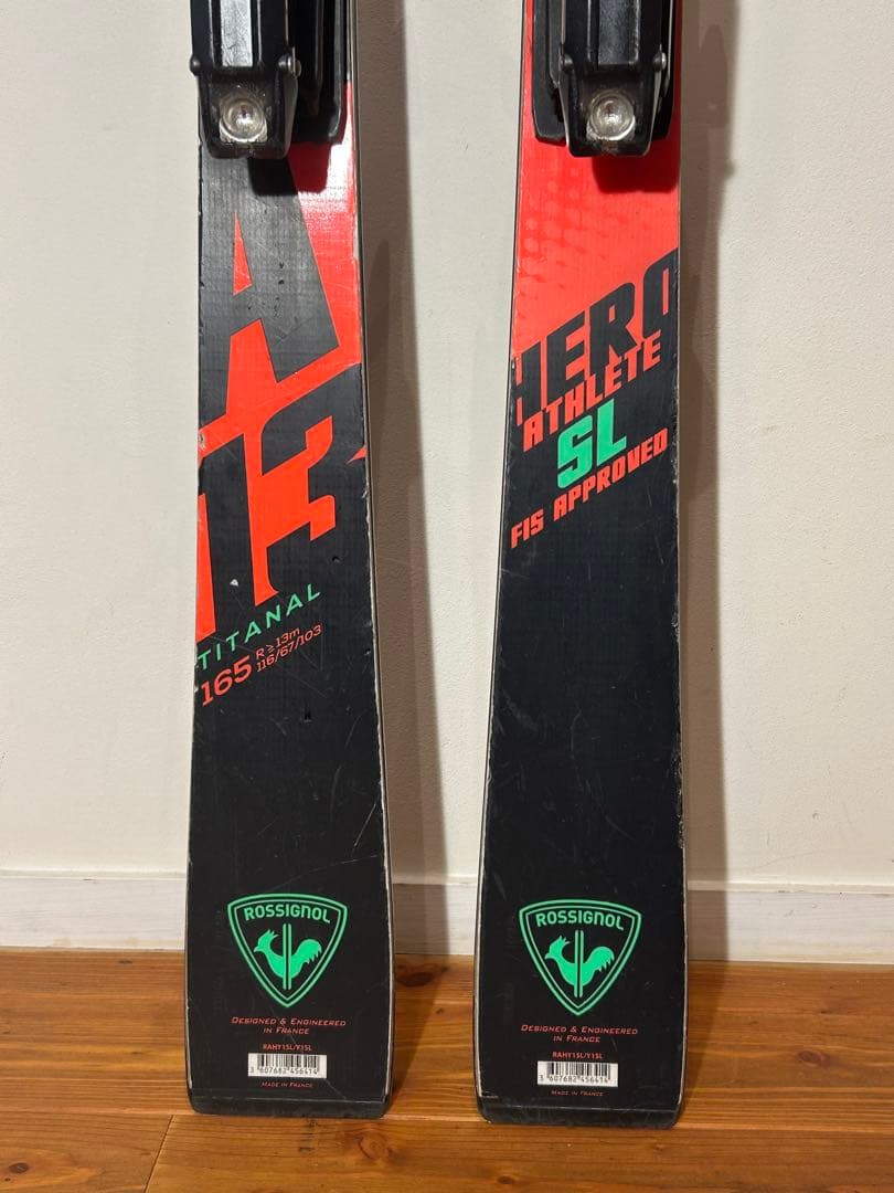 ROSSIGNOL HERO SL用スキー板　165cm 選手用