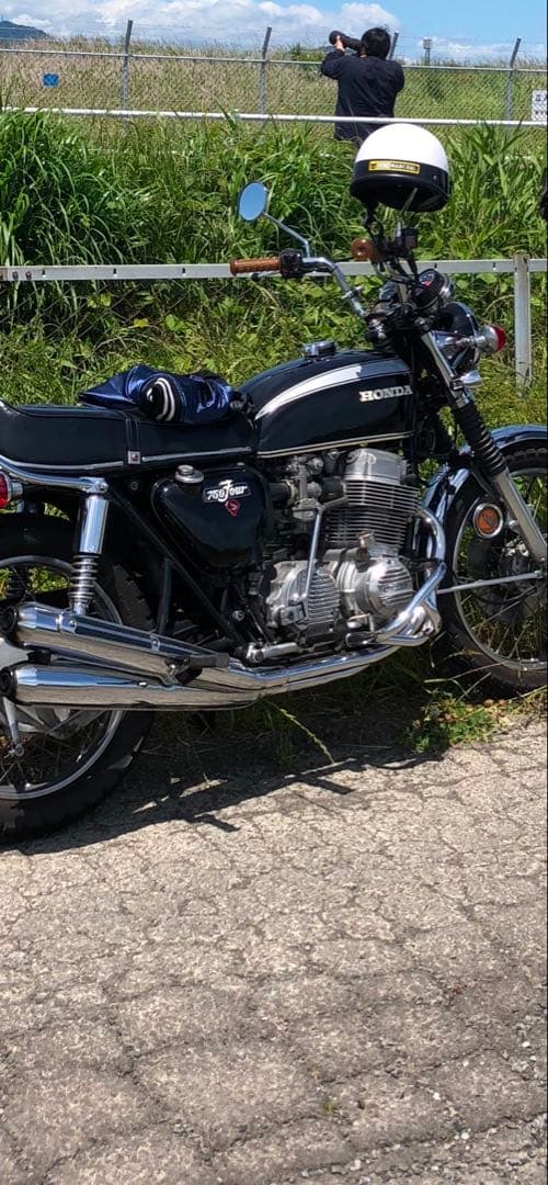 HONDA CB750Four ブラックタンクとカバーセット