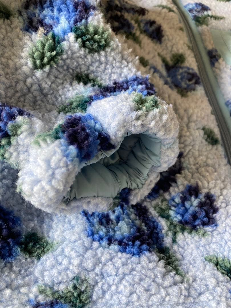 ANNA SUI mini バラ柄ボアブルゾン　130 140 花柄　コート